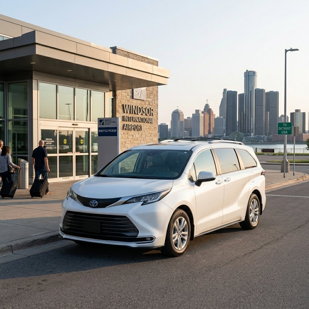 Detroit Airport to Windsor Shuttle